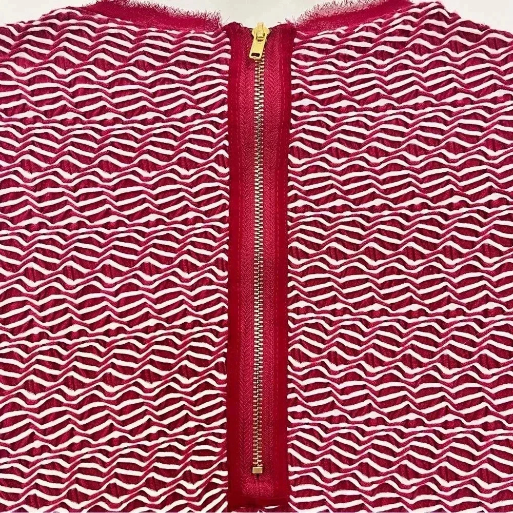 Anthropologie Maeve red and white striped dress perfect for Christmas Party - Picture 9 of 14
